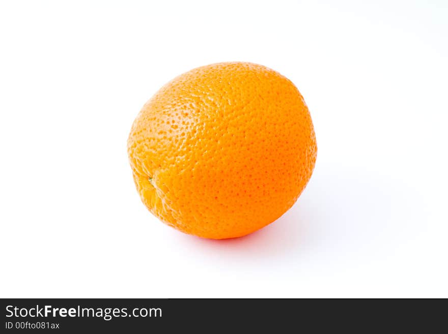 Orange on white background with small shadow