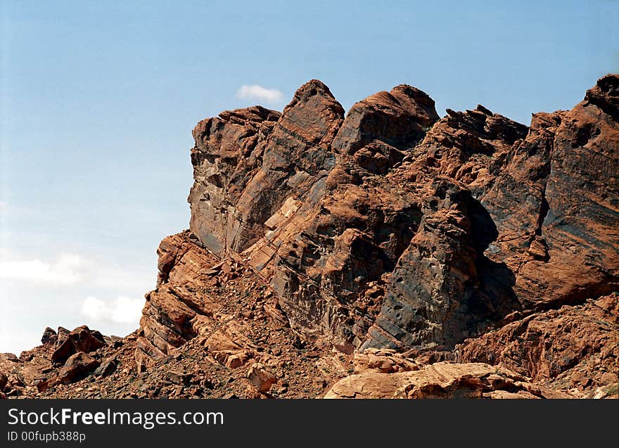 The Red Hills are of Nevada outside Vegas