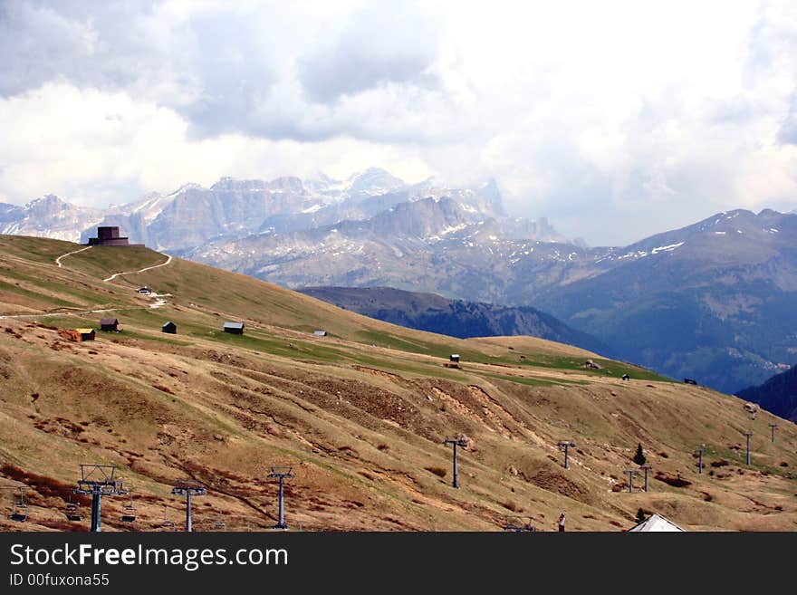 Passo pordoi - Sella mountain group - Dolomiti in Italy. Passo pordoi - Sella mountain group - Dolomiti in Italy