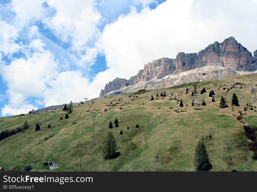 Passo pordoi - Sella mountain group - Dolomiti in Italy. Passo pordoi - Sella mountain group - Dolomiti in Italy