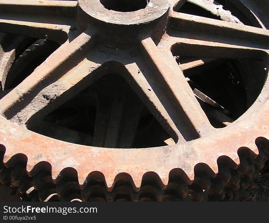 Steel circle in indusry machinery