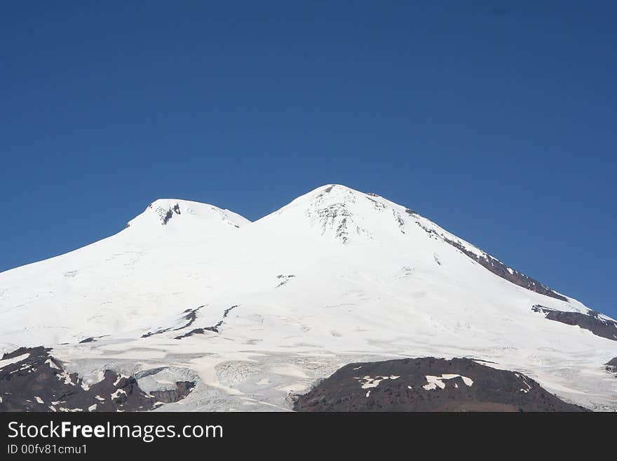 Mountian the elbrus in Russia