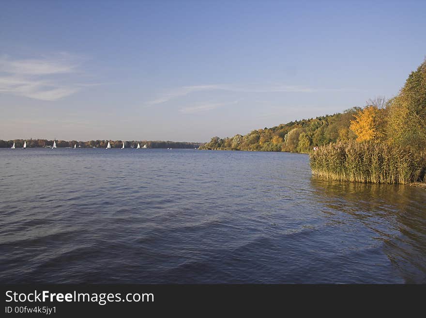 Lake in early autumn