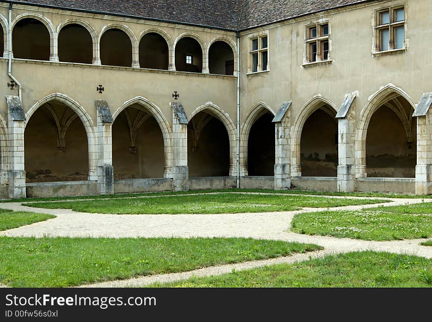 Brou royal monastery cloister