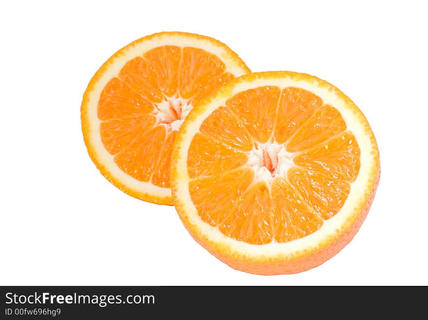 Two half of orange