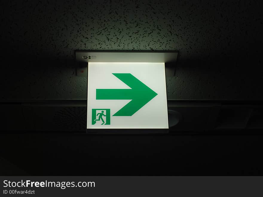 Emergency exit sign