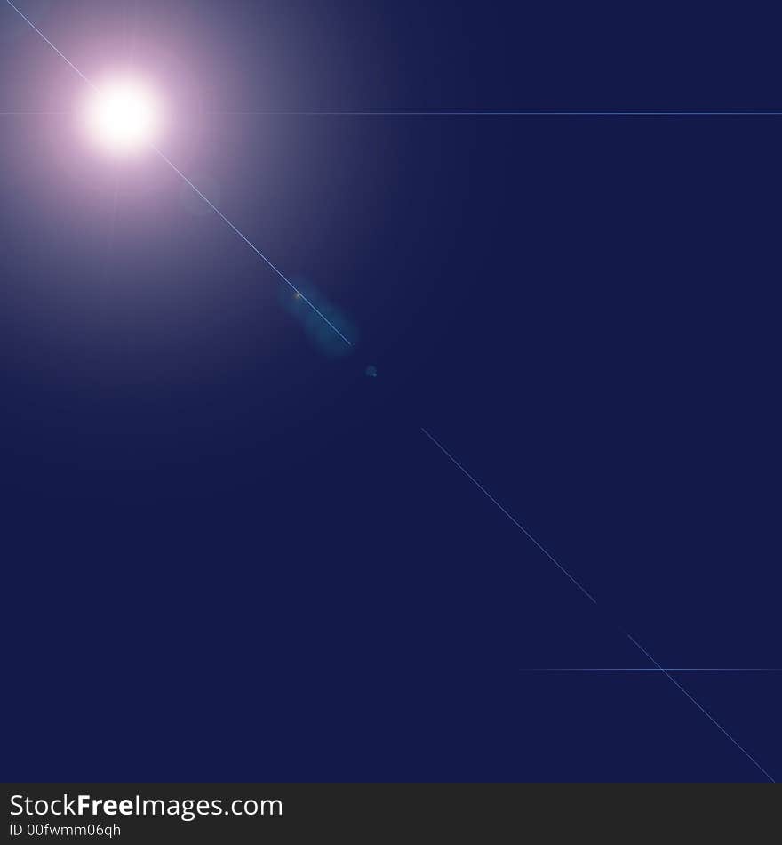 A movie theme star on a dark blue background