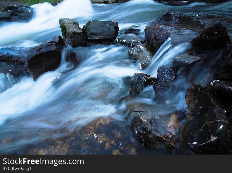 May, afternoon, little river, near Kovrov town, shutter speed - 1/8. May, afternoon, little river, near Kovrov town, shutter speed - 1/8.