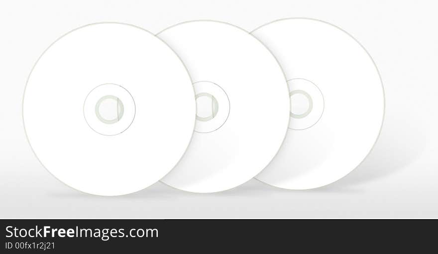 Three blank cd