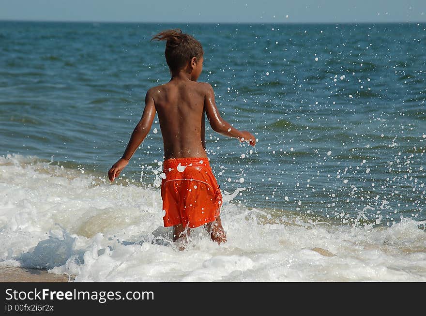 Boy on beache