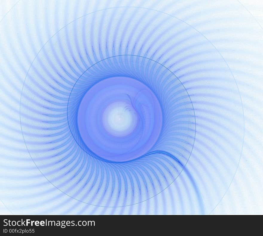 Blue spiral background with concentric shades. Blue spiral background with concentric shades