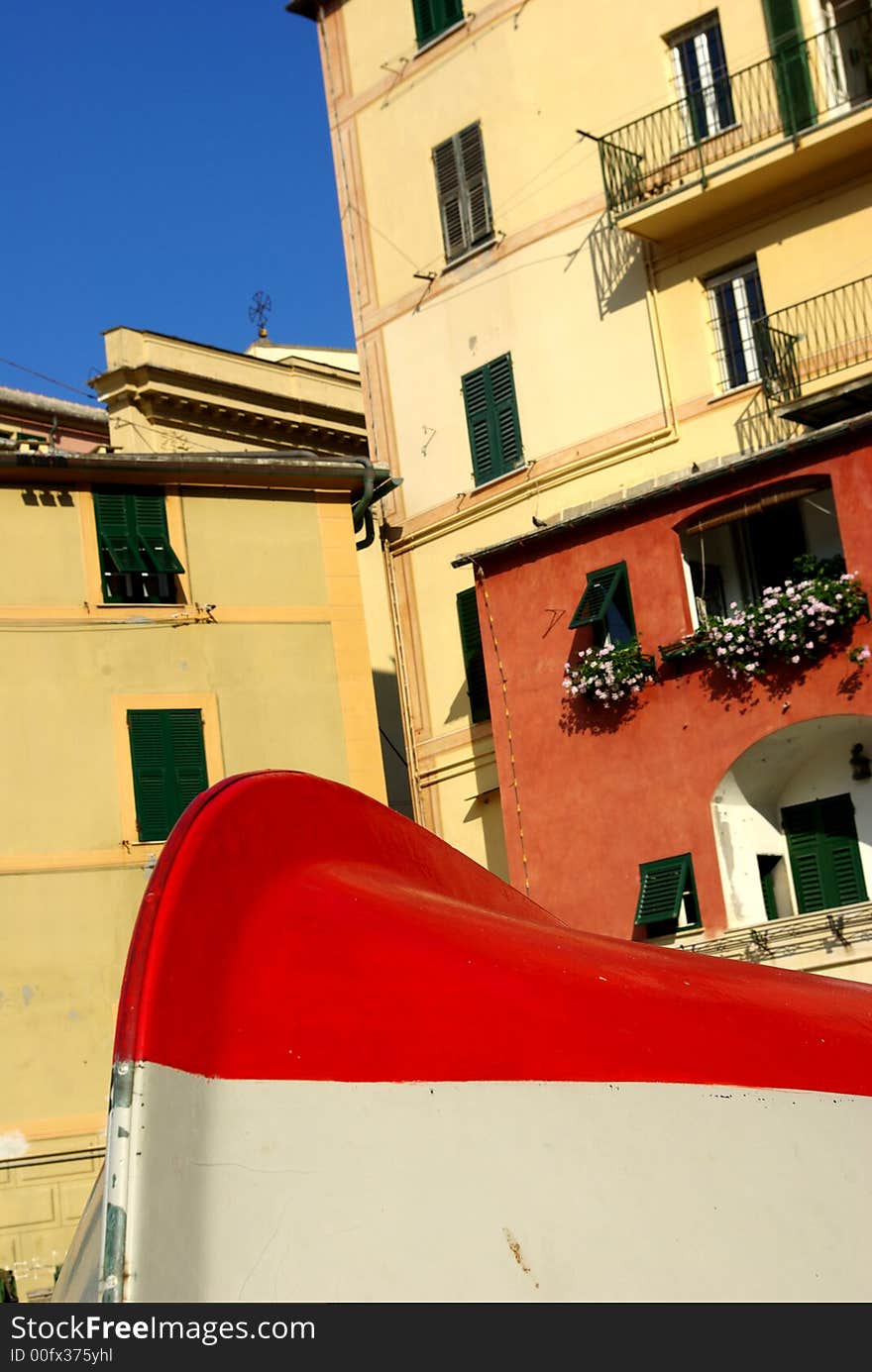 Historich center at Camogli, Italy