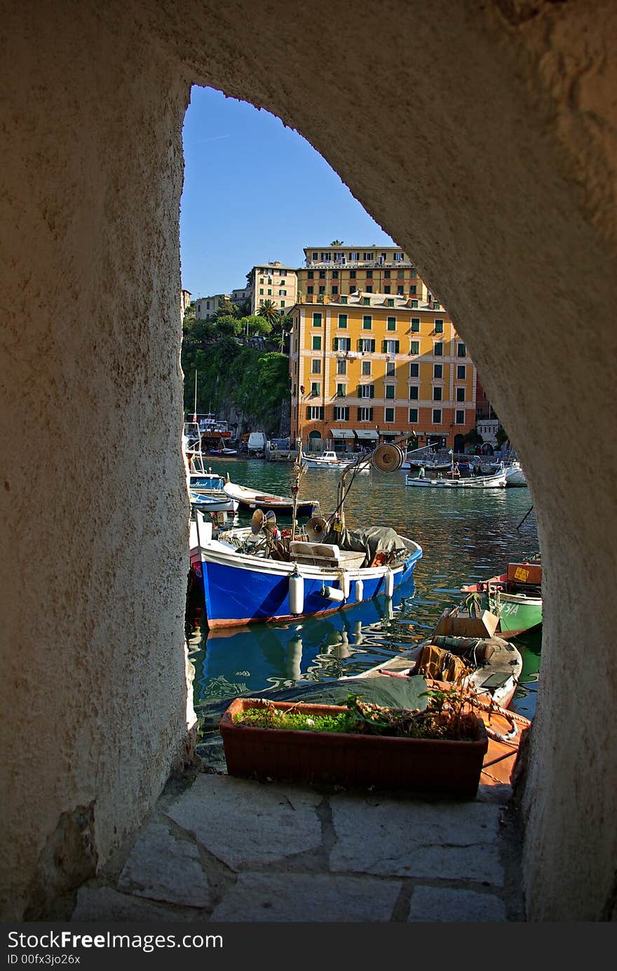 Historich center at Camogli, Italy