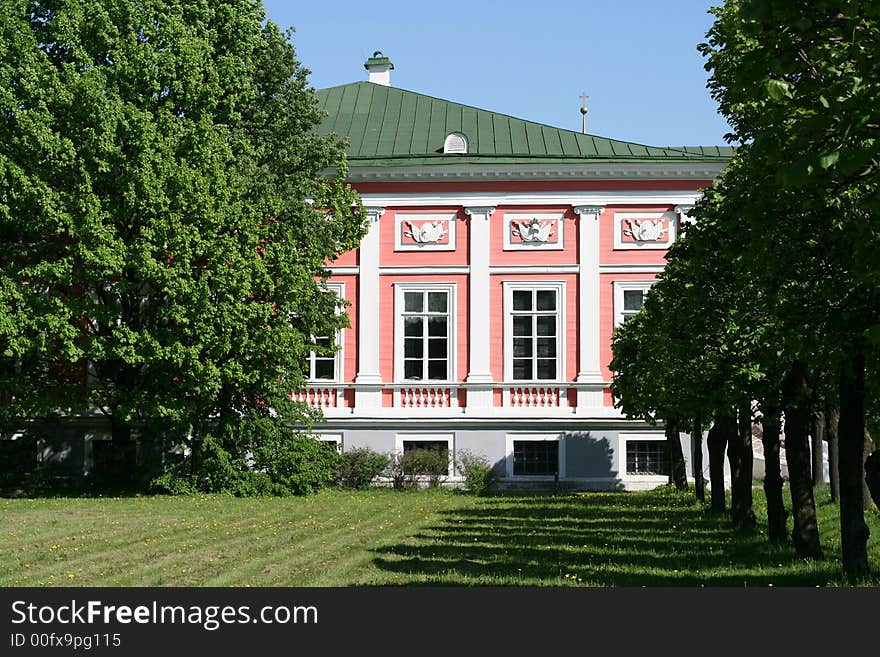 Moscow Kuskovo outdoor architect museum. Moscow Kuskovo outdoor architect museum