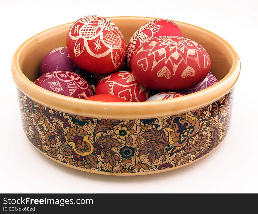 Vessel With Easter Eggs