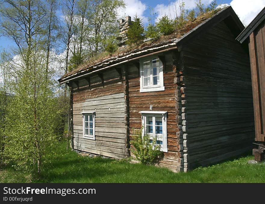 Old timber cottage in Norway