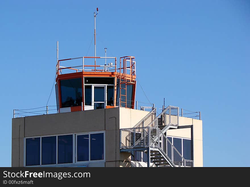 An air traffic control tower (ATC tower).