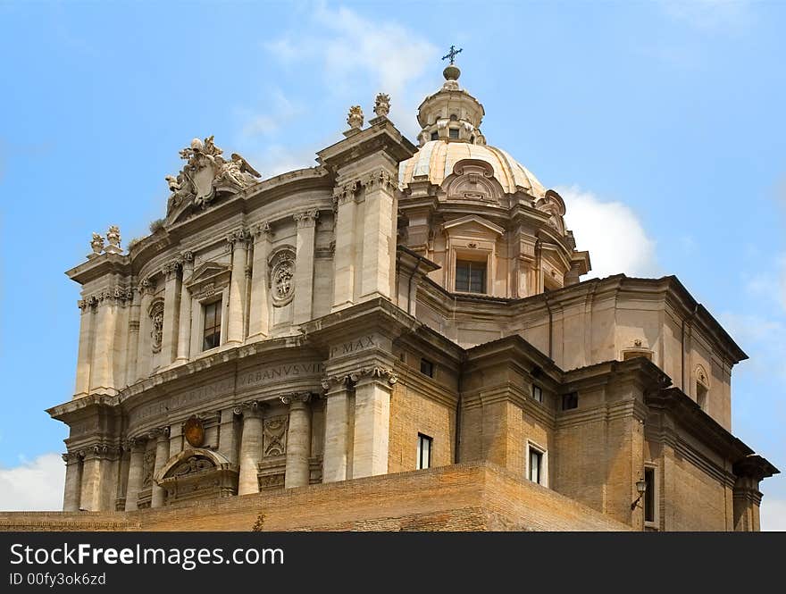 Roman forum-church