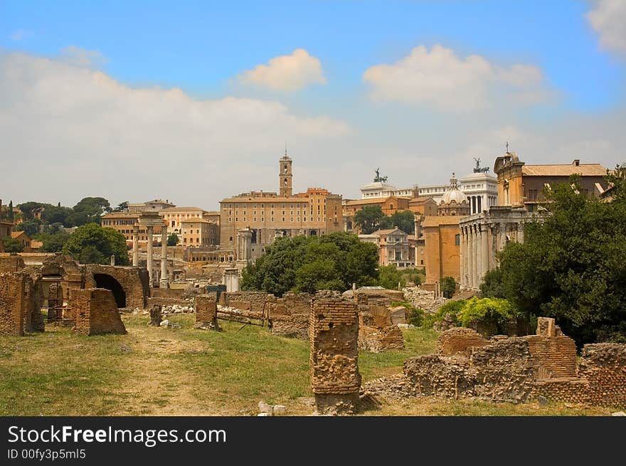 Roman forum-church