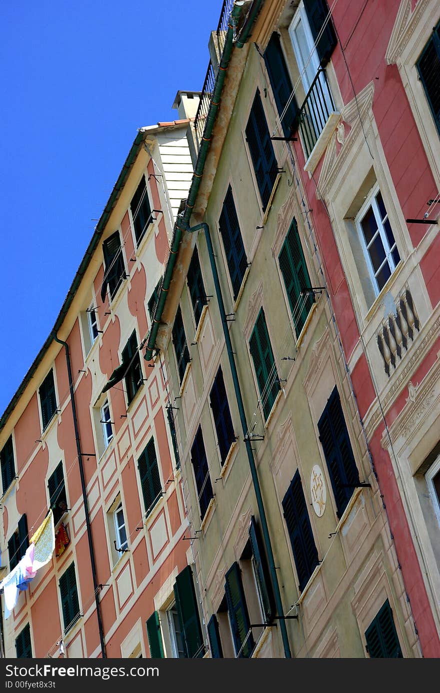 Historich center at Camogli, Italy