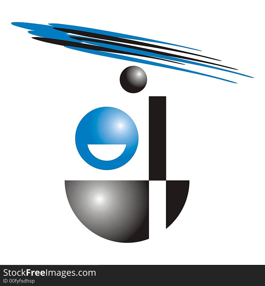 Art illustration or logo of a cable car