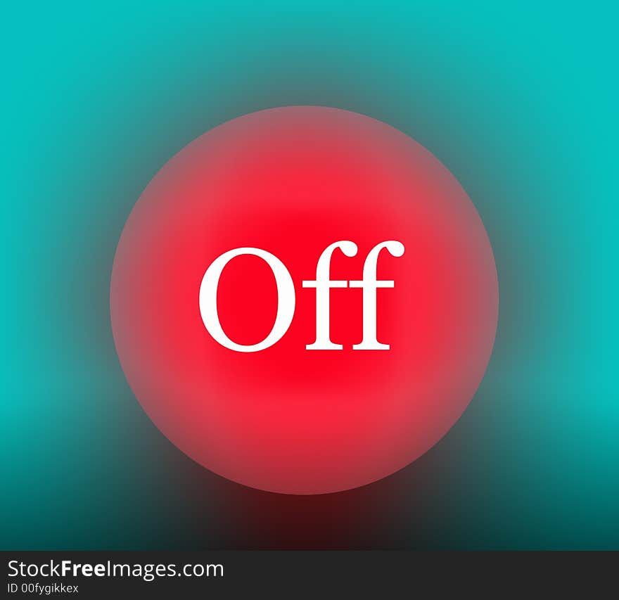 An abstract illustration, the button of emergency switching-off of the technical device. An abstract illustration, the button of emergency switching-off of the technical device.