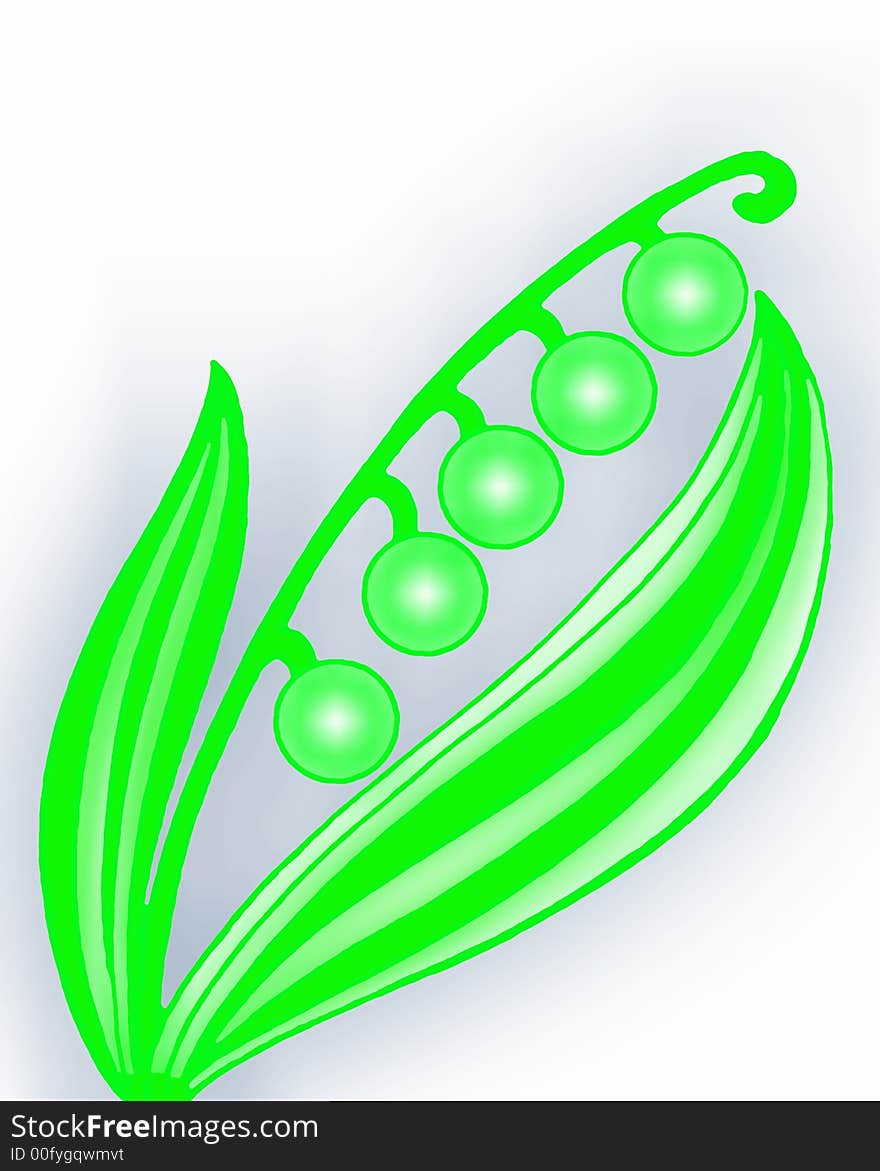 An abstract illustration, a flower of a lily of the valley. A background for the text or a poster.