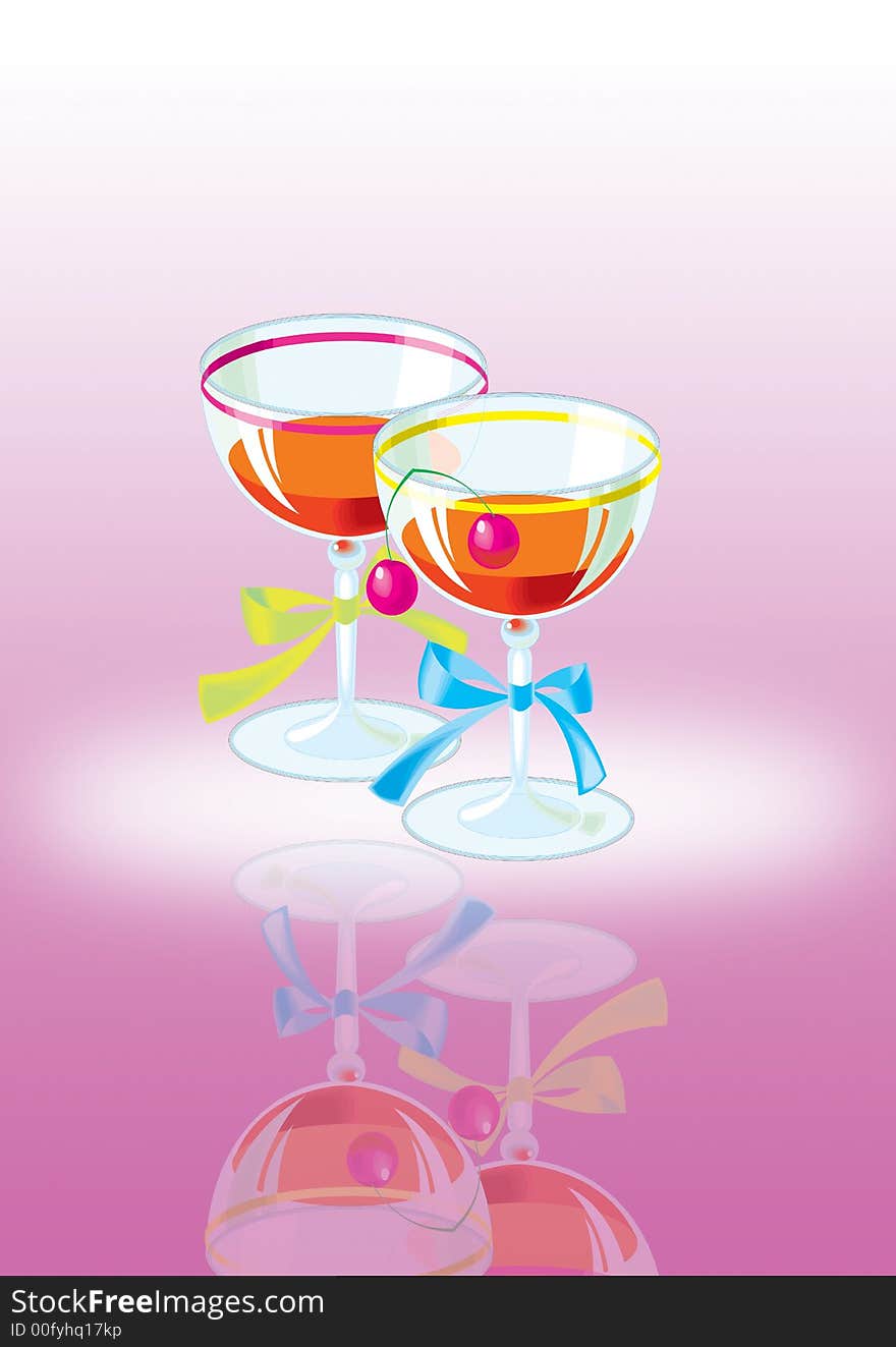 Drinks in pink