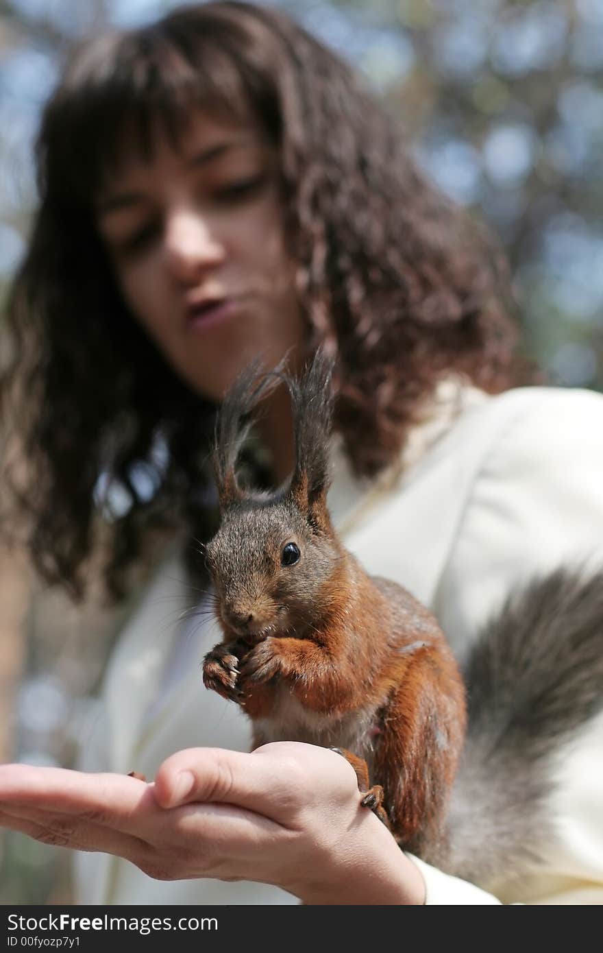 Women With Squirrel