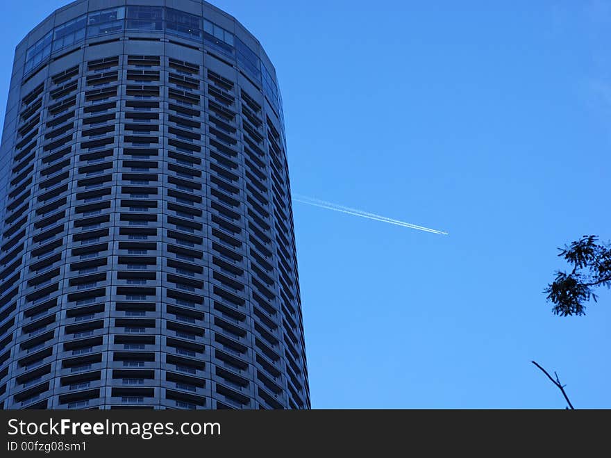 Skyscraper And Aeroplane