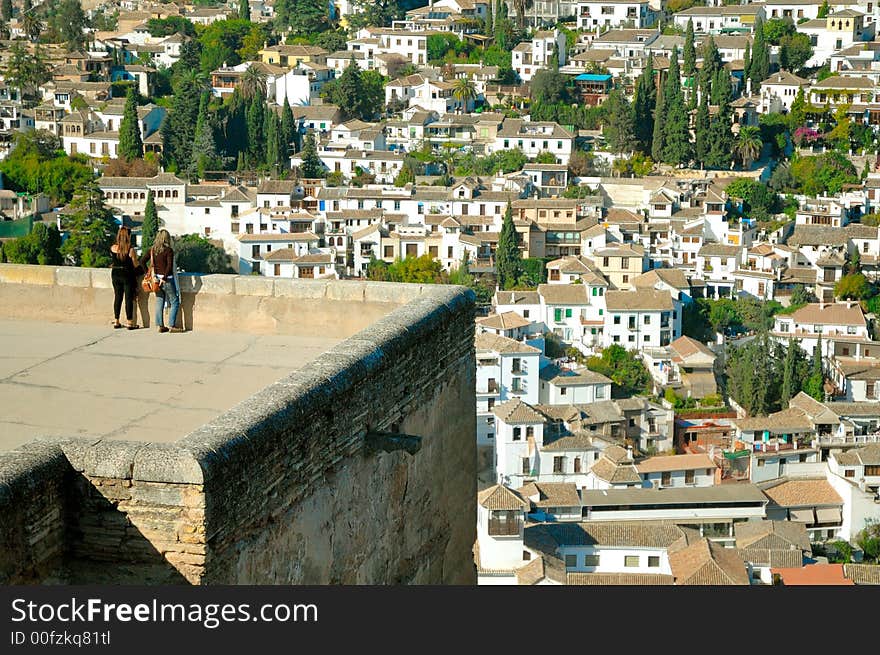 Roofs of old city of Granada