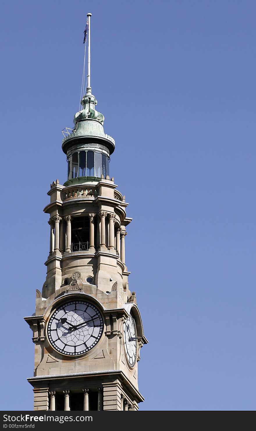 Old Building Tower With Clock