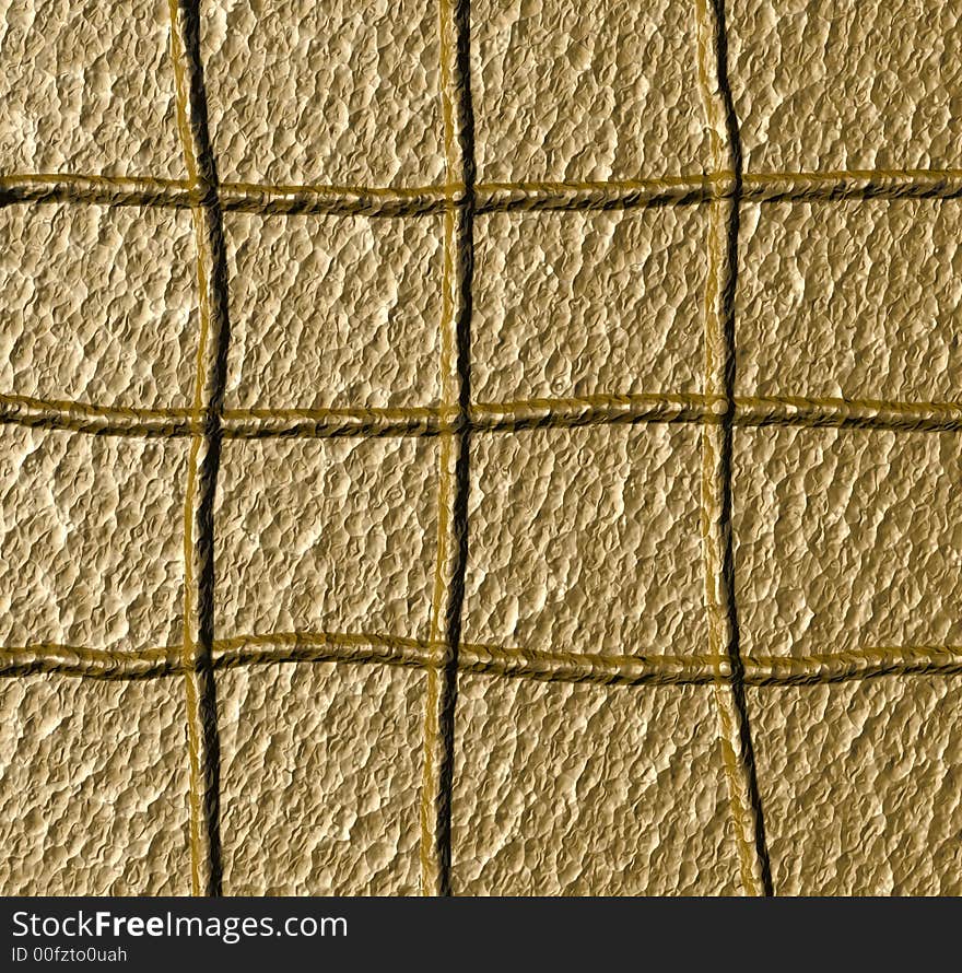 Metal background with a relief of a lattice