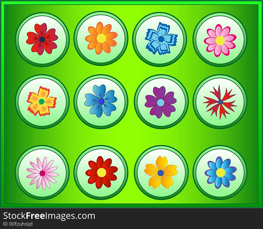 Flower, work with vectors, jpg, eps 8. Flower, work with vectors, jpg, eps 8