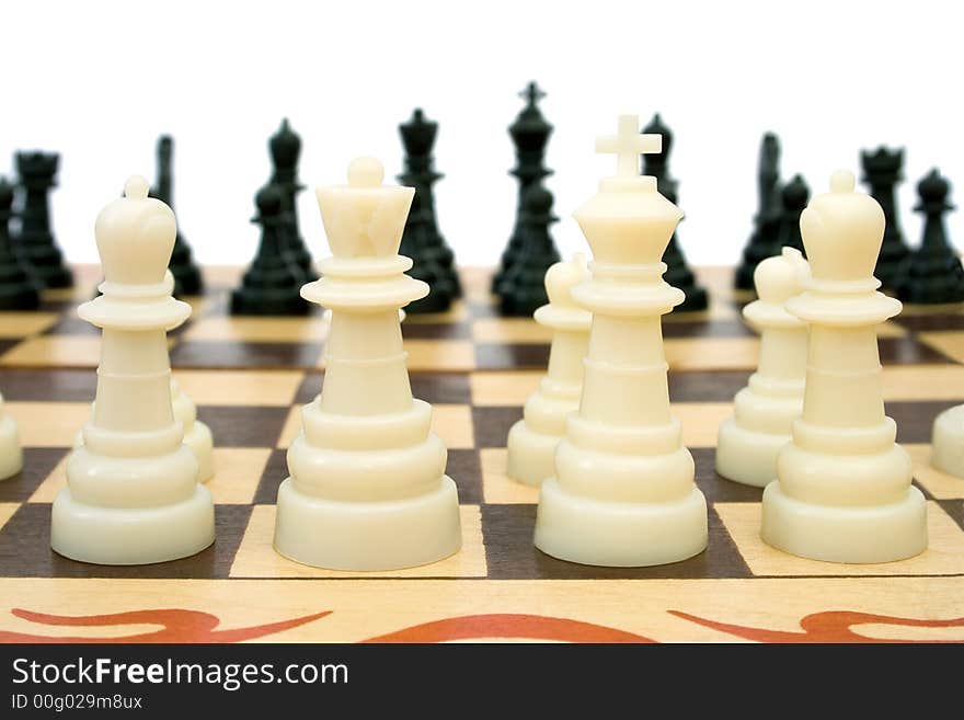 Chess, isolated on white background