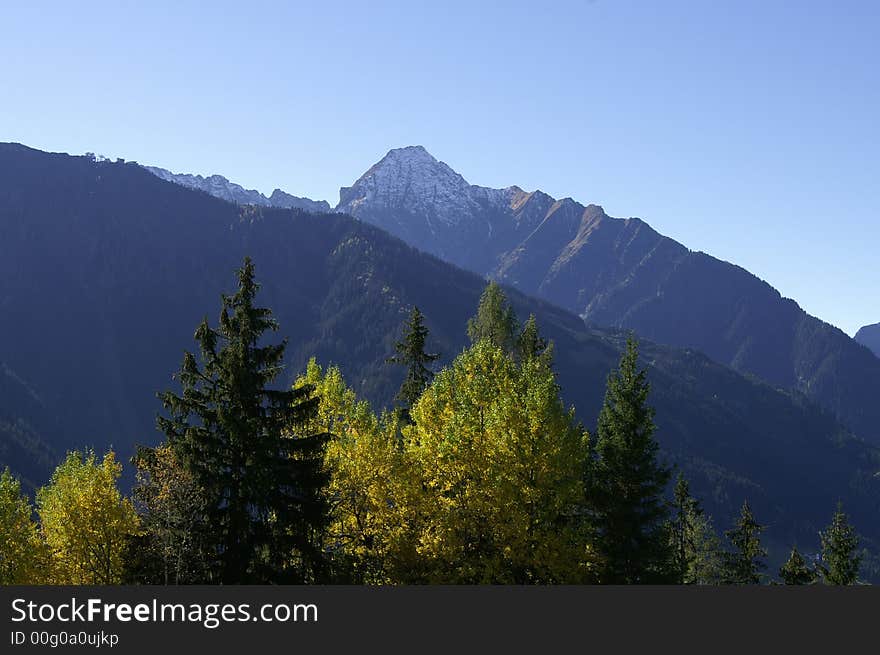 The Dristner in Austria in autumn