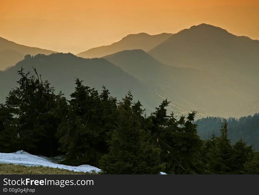 Evening In The Mountains