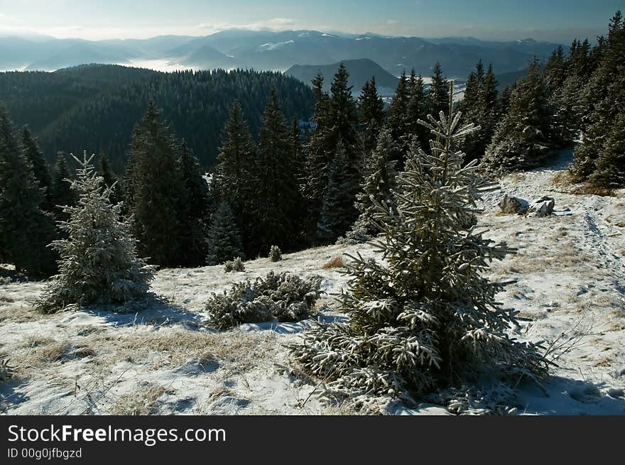 Mountains In The Winter