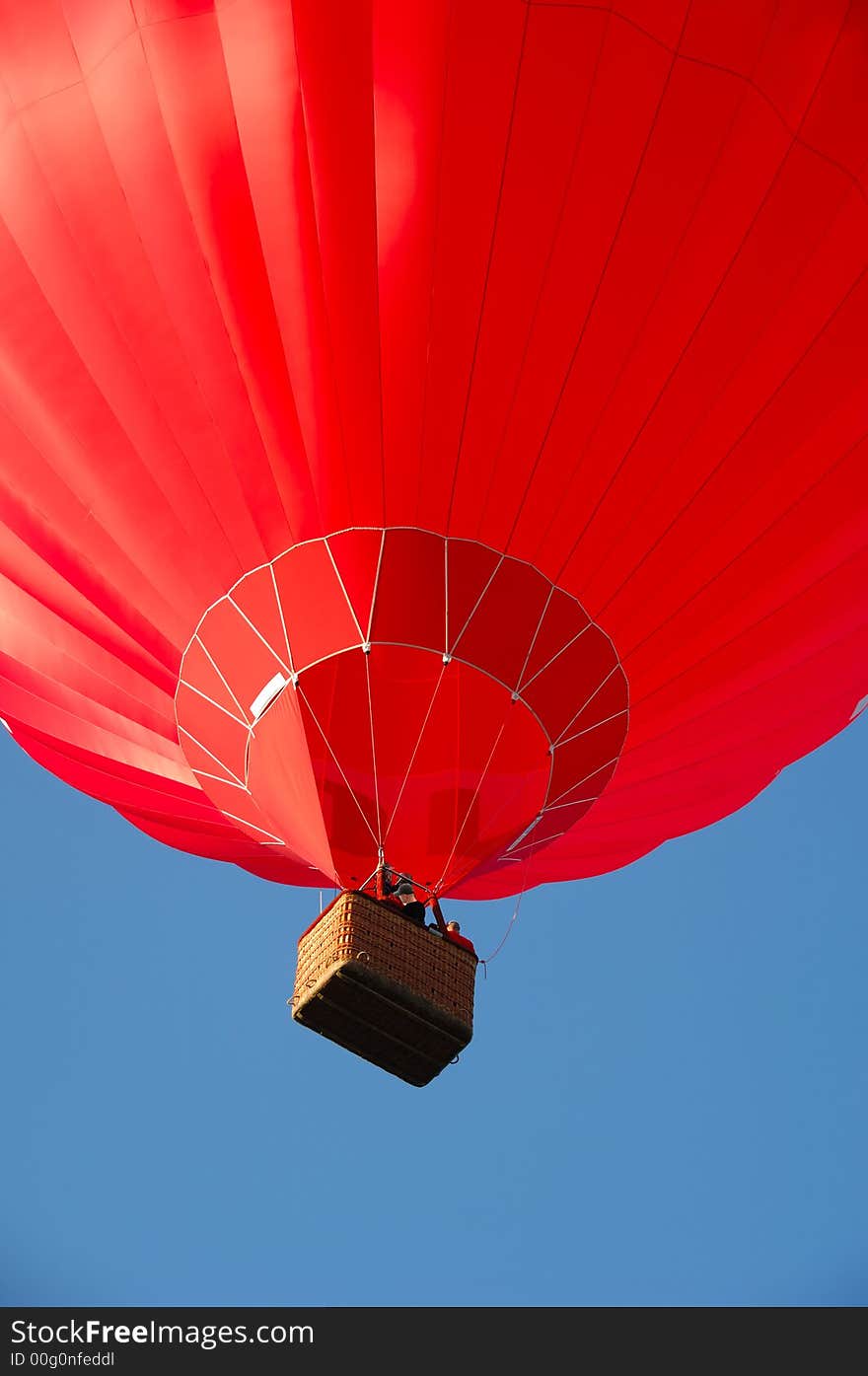 Red Balloon And Basket