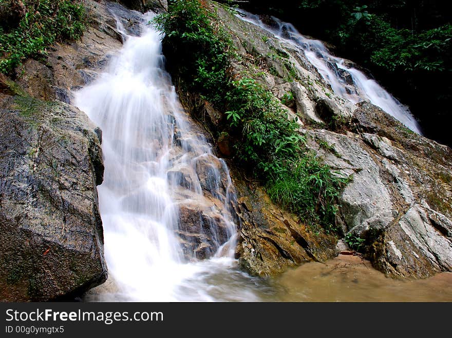 Beautiful waterfall image # location at malaysia