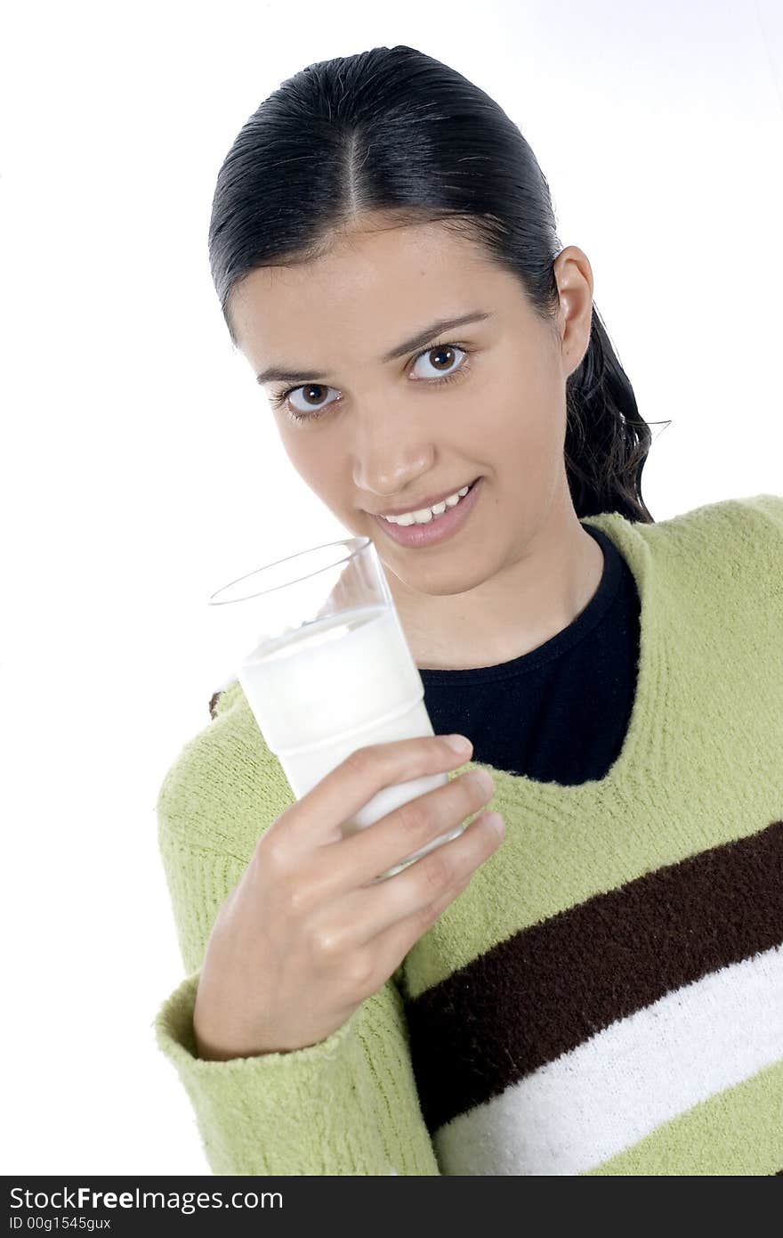 Girl with glass of water