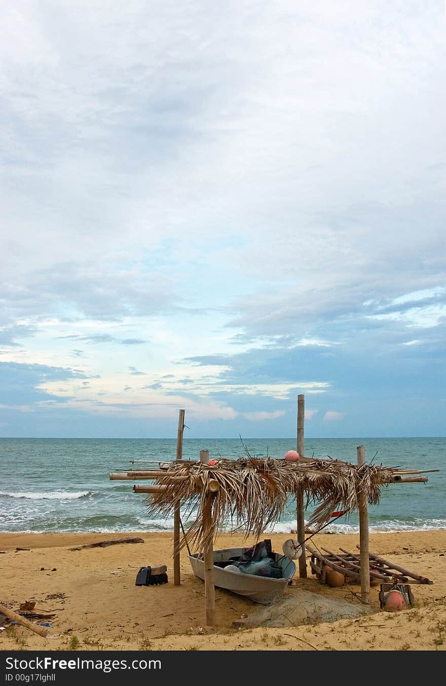 Fishing boat at beach