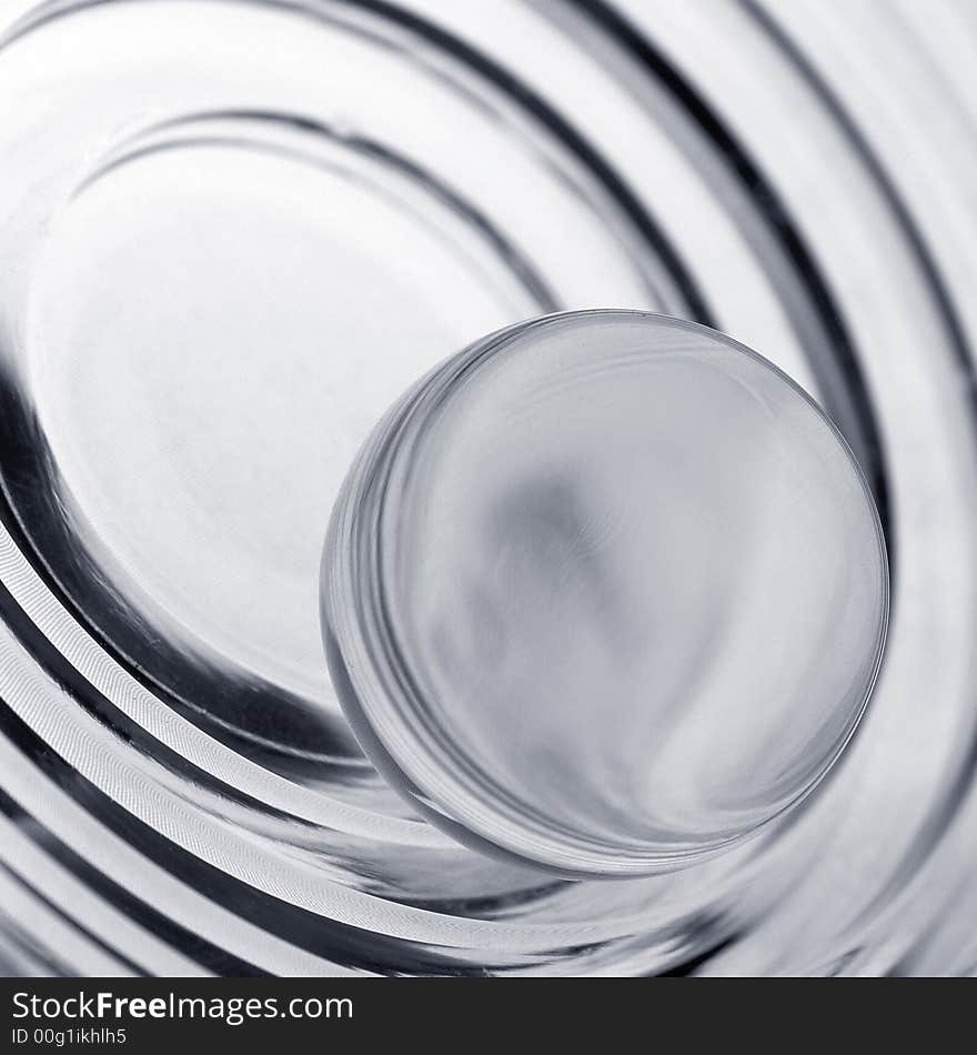 Crystal sphere on a white background. Crystal sphere on a white background