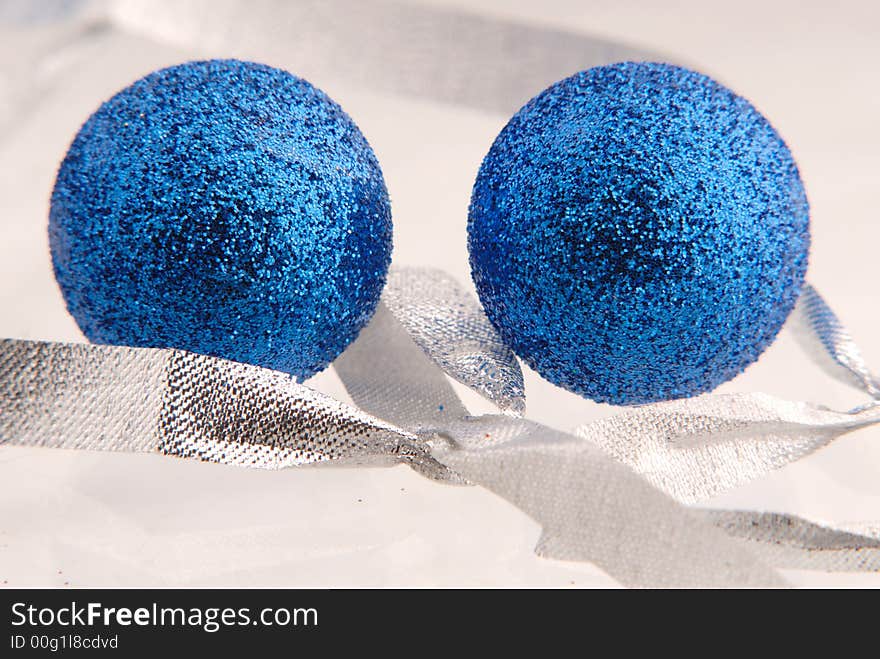 Two Ball Of Blue Color