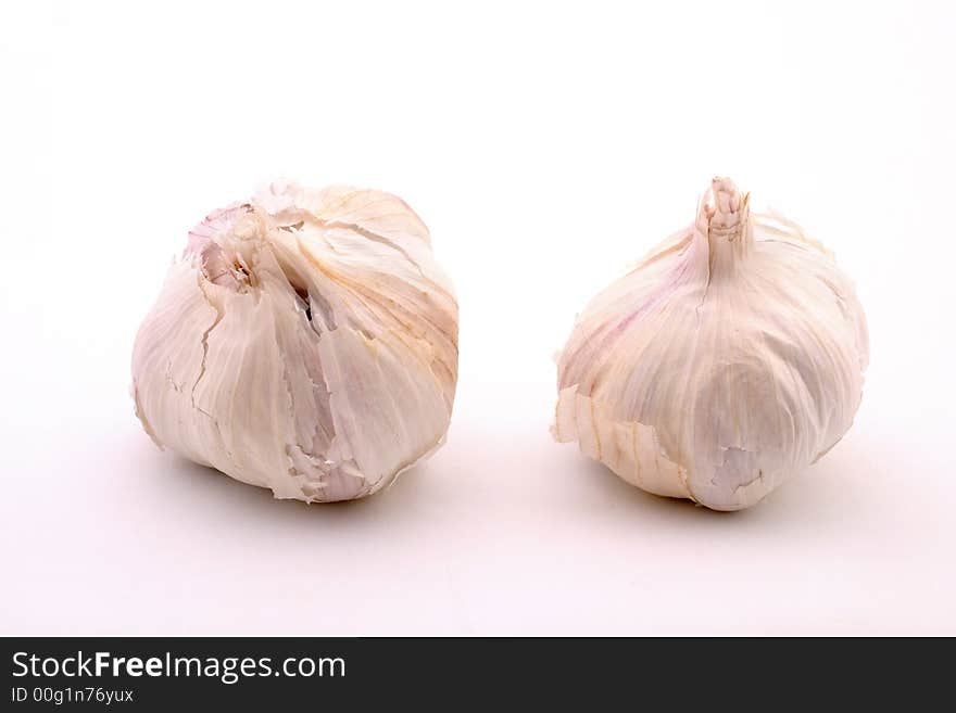 Two garlic bulbs