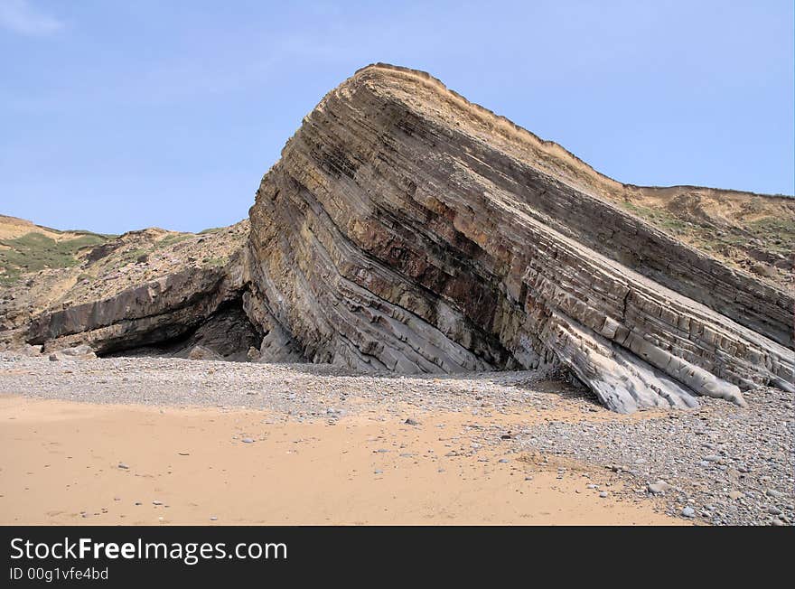 Rock formation in Cornwall