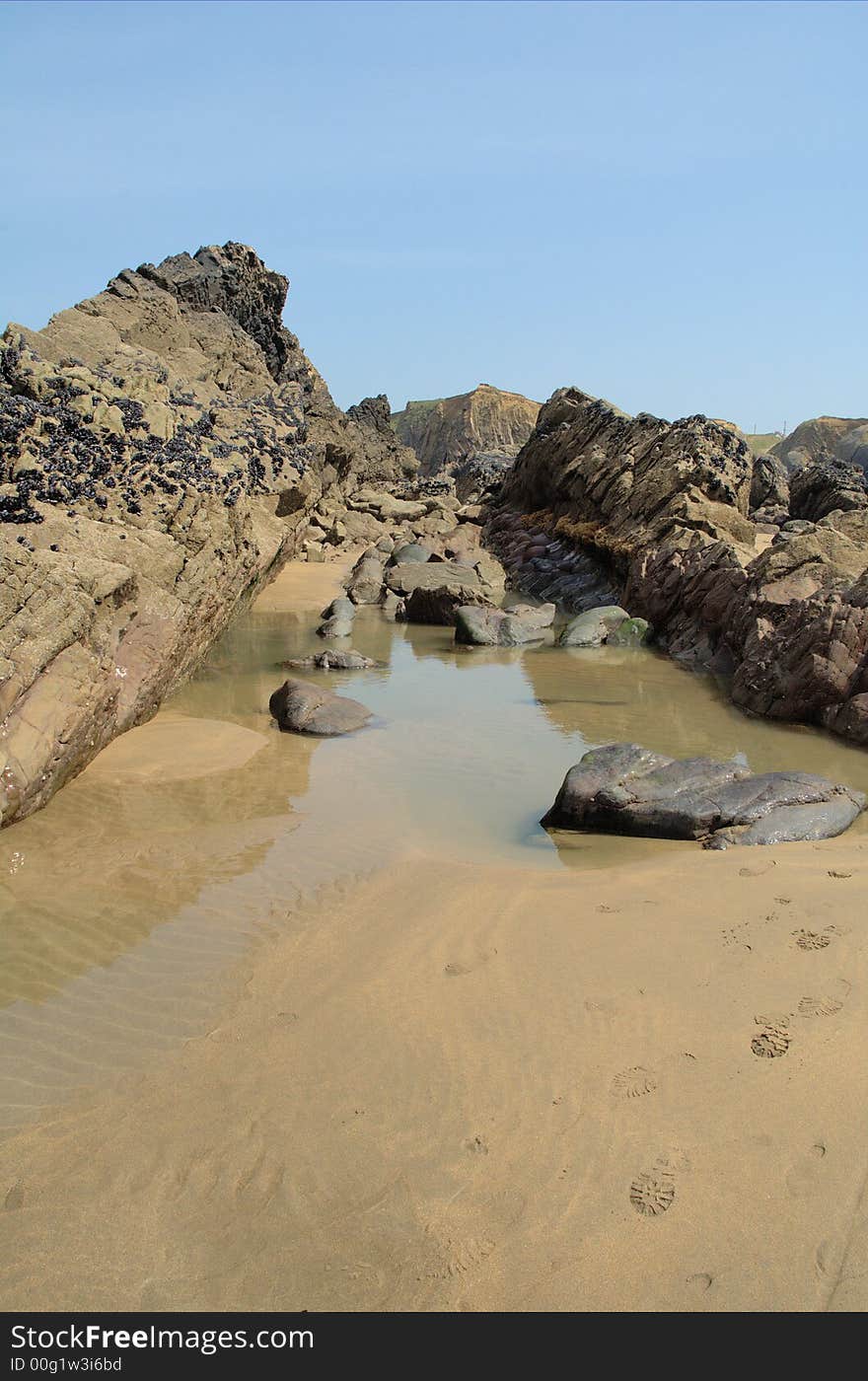 Rock formation in Cornwall