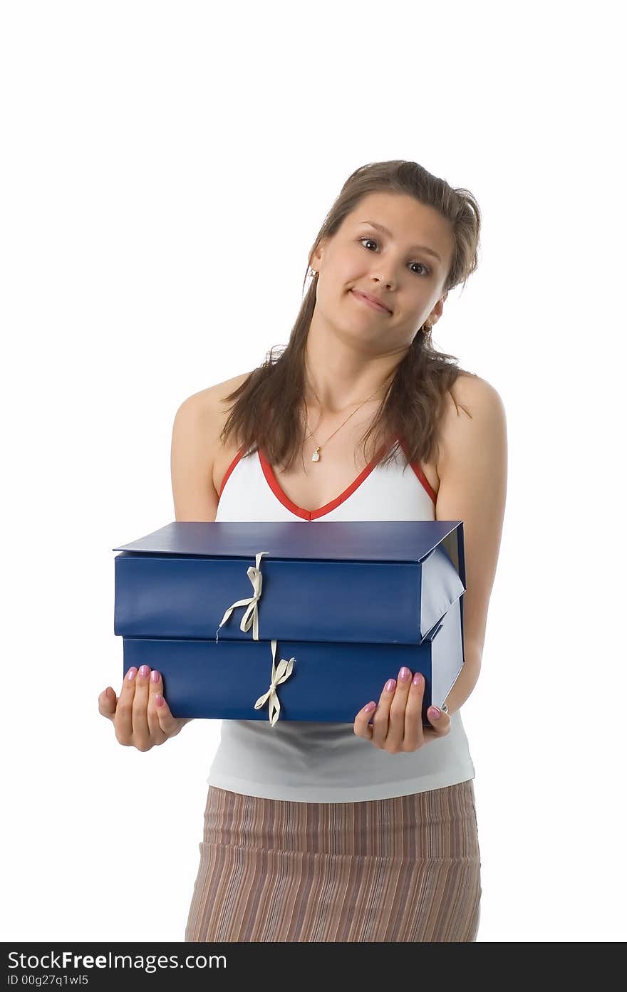 The Girl With Folders