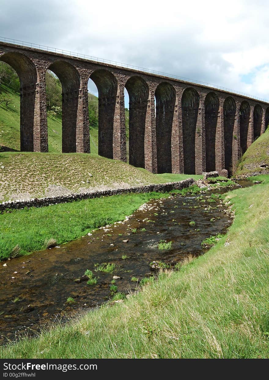 Victorian railway viaduct at Smardale, Cumbria, UK. Victorian railway viaduct at Smardale, Cumbria, UK