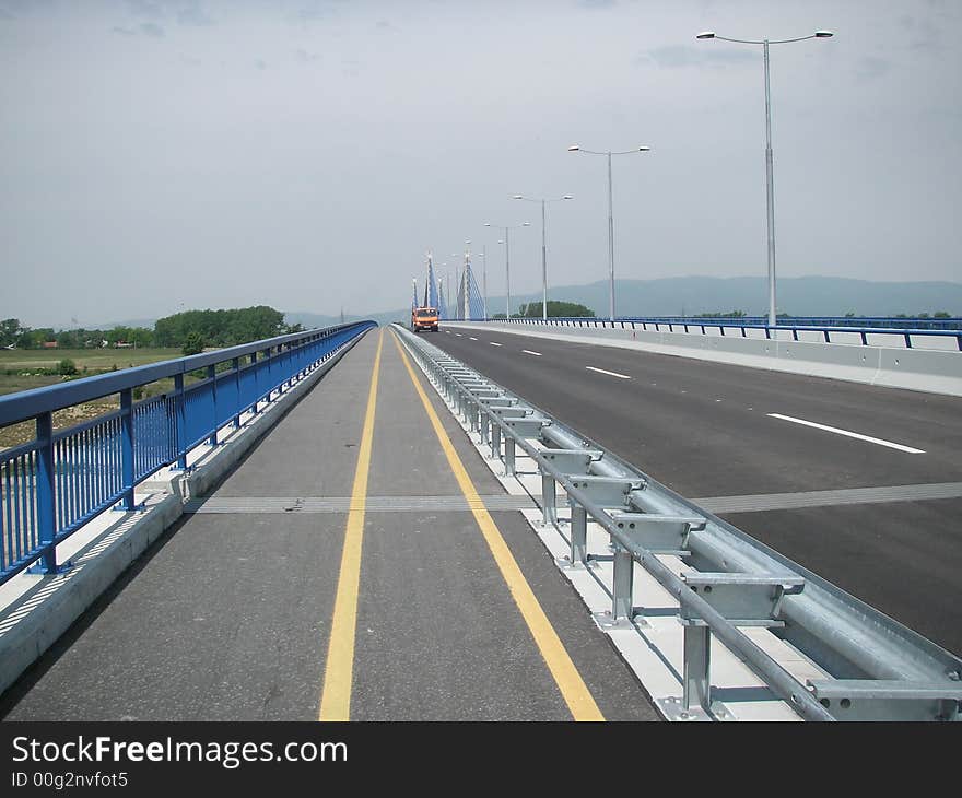 New highway in Croatia near Zagreb. New highway in Croatia near Zagreb.